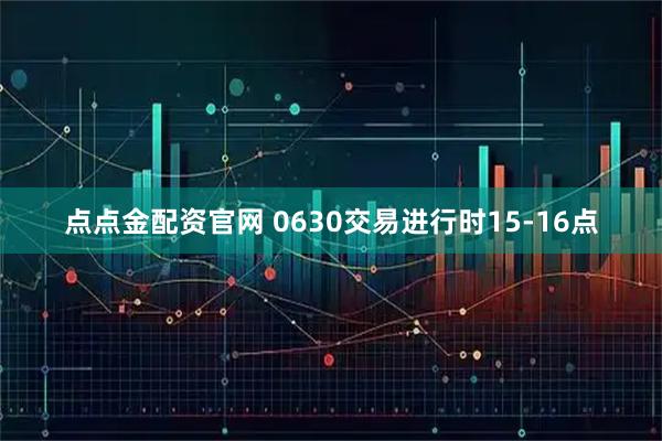 点点金配资官网 0630交易进行时15-16点